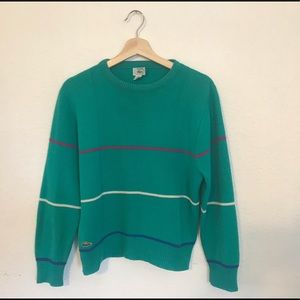 Vintage Lacoste Striped Sweater Sz M